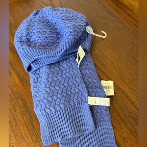 Brand new, never worn kids s/m beanie and one size fits all kids scarf.